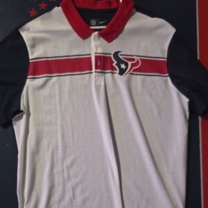 Houston Texans Nike Men's White and Red Polo Shirt